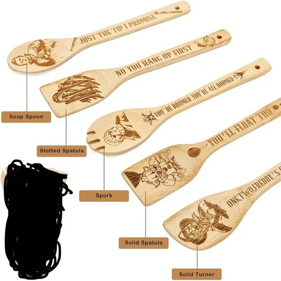 5pc horror character kitchen utensils set..(NWT) - Picture 4 of 6